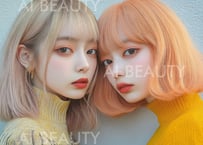 【ミディアム・ボブ】ハイトーンカラー／1オーナー