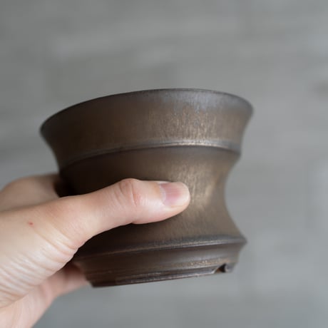 【定番の陶器鉢】青坊主 デイリーポット　Msize