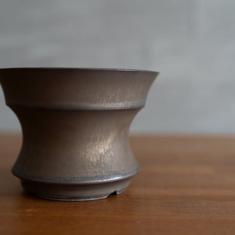 【定番の陶器鉢】青坊主 デイリーポット　Msize