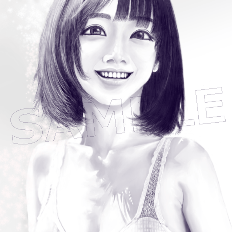 デジタル鉛筆画001 | mocchicocchi