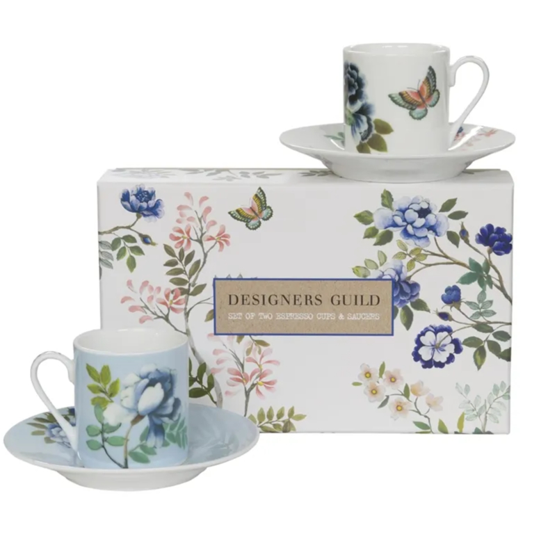 PORCELAINE DE CHINE エスプレッソカップ＆ソーサー（2個セット） | DES