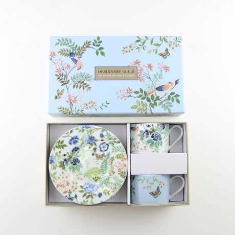 PORCELAINE DE CHINE　ティーカップ＆ソーサー（2個セット）