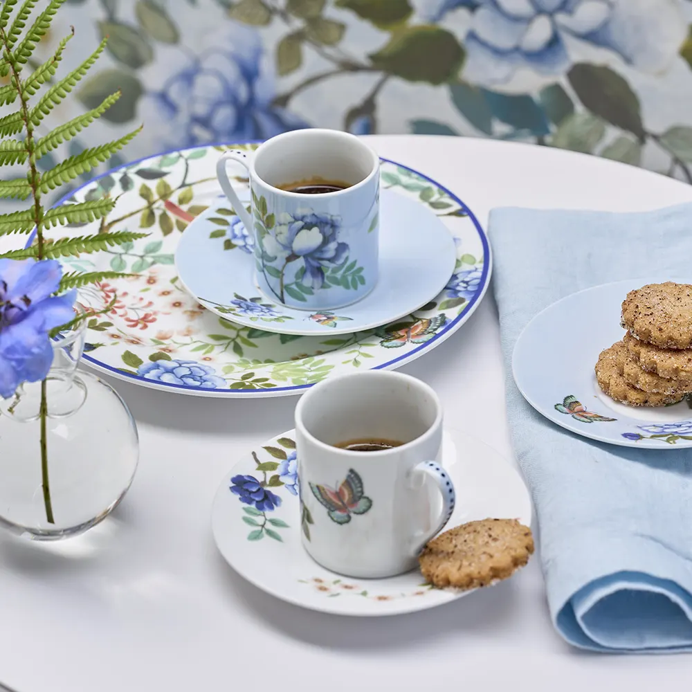 PORCELAINE DE CHINE エスプレッソカップ＆ソーサー（2個セット） | DES