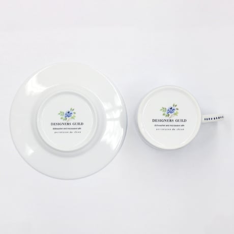 PORCELAINE DE CHINE　ティーカップ＆ソーサー（2個セット）