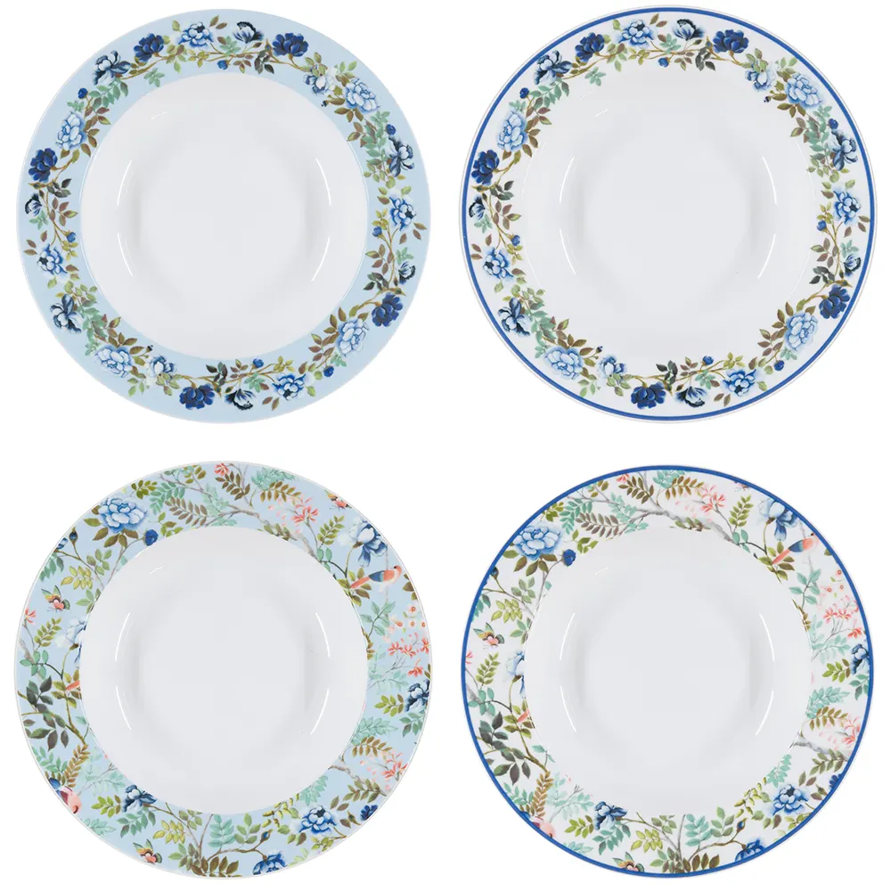 PORCELAINE DE CHINE パスタプレート（4枚セット） | DESIGNERS