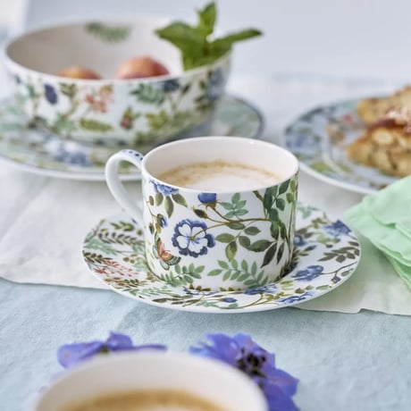 PORCELAINE DE CHINE　ティーカップ＆ソーサー（2個セット）