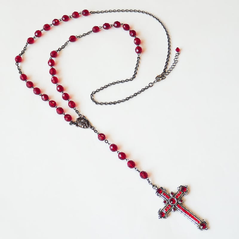 1024j フランス アンティーク ロザリオ クロス ペンダント コミュニオン 1024j フランス アンティーク ロザリオ クロス ペンダント コミュニオン