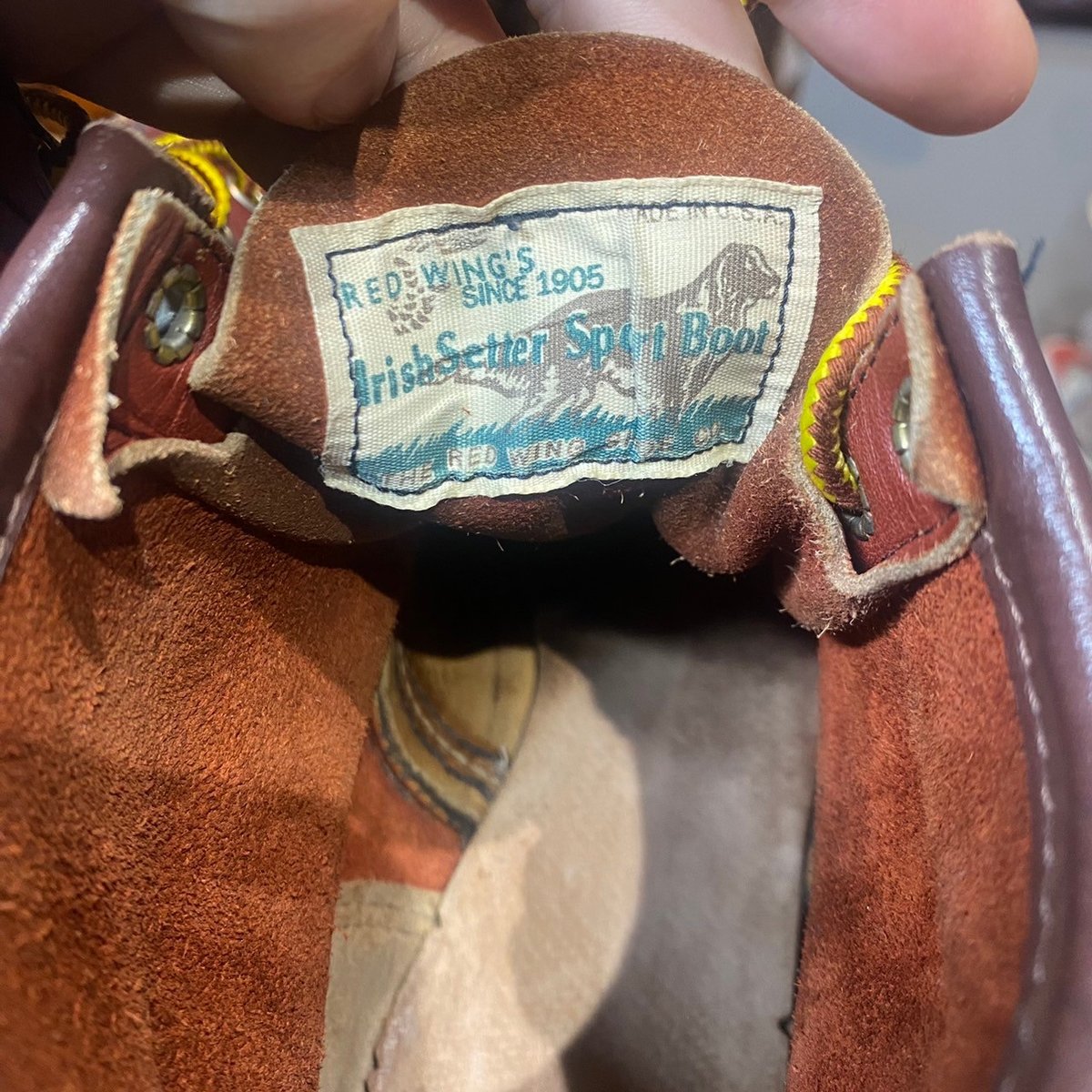 90s Vintage REDWING 8875 四角犬タグ アイリッシュセッター 8E
