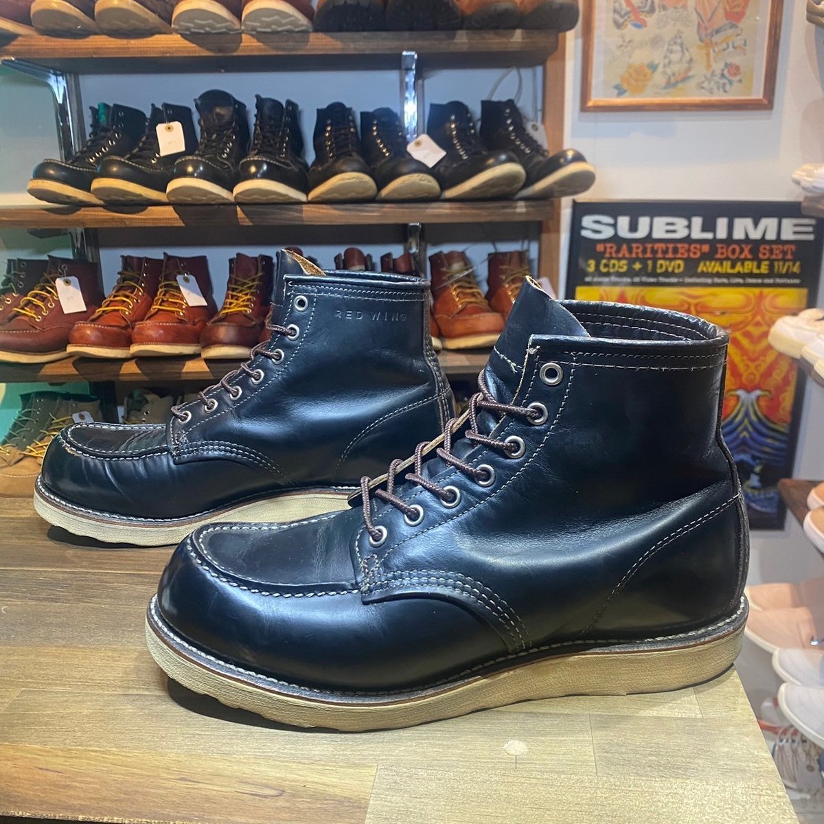 美品】REDWING 9874 茶芯 復刻タグ アイリッシュセッター 8E 黒