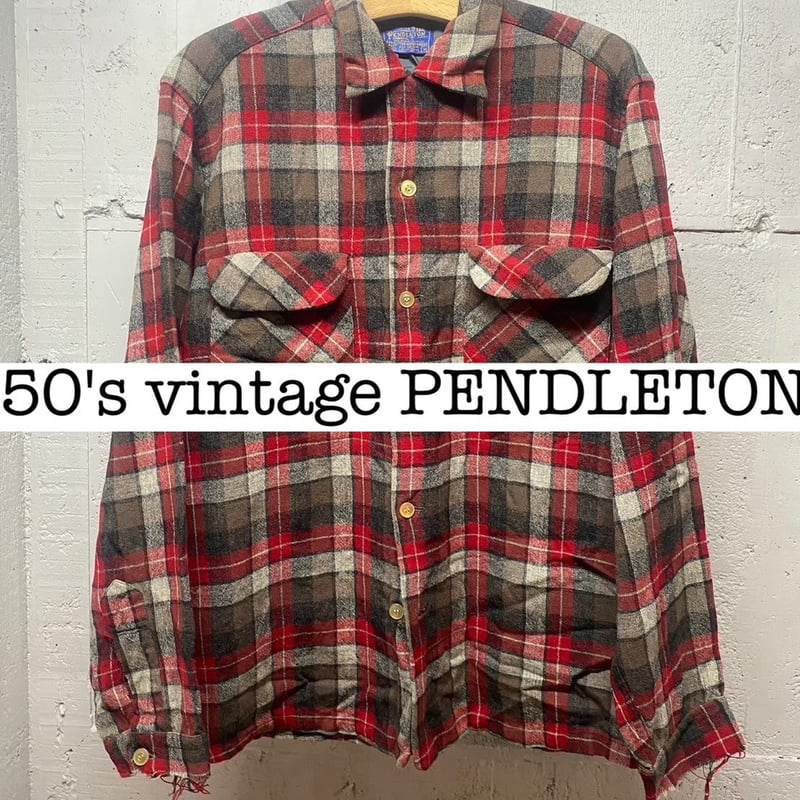 50s vintage ペンドルトン ウールシャツ ウールマークなし 50s vintage ペンドルトン ウールシャツ ウールマークなし