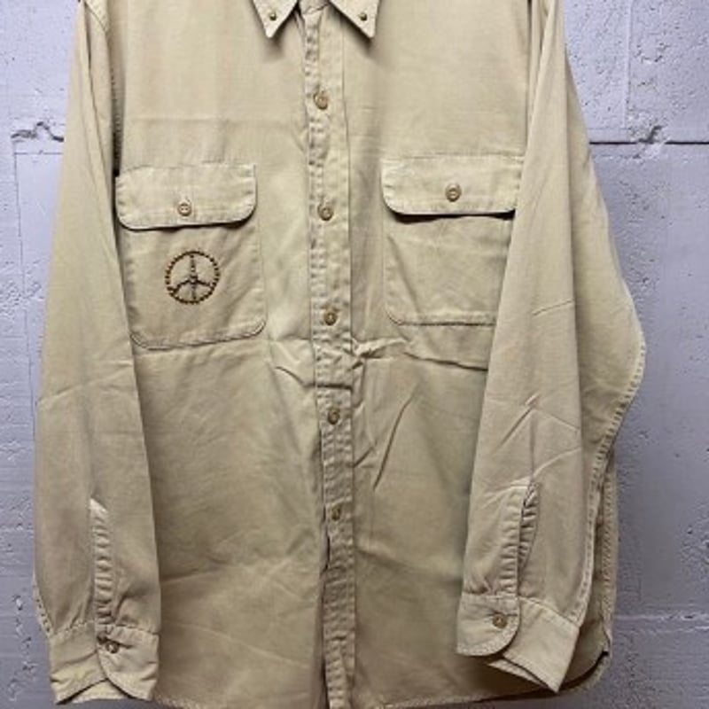 50s vintage BIG MAC マチ付き ワークシャツ スタッズリメイク SS06