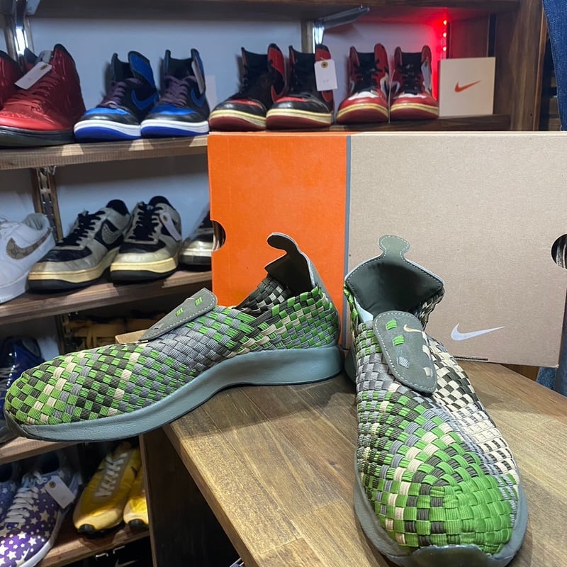 「ヴィンテージ」ヘッドポーター限定カラーNIKE エアウーブン 00年 ビンテージ NIKE エアウーブン デッドストック グリーン 箱 27