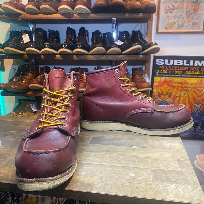 クラシック柄 レッドラグ 正方形 90s Vintage REDWING 8875 四角犬タグ アイリッシュセッター 8E