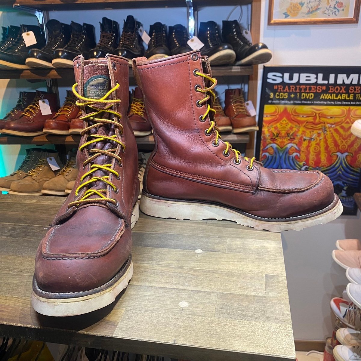【虎】RED WING アイリッシュセッター　半円犬タグ　金刺繍 RED WING アイリッシュセッター半円犬タグ金刺繍