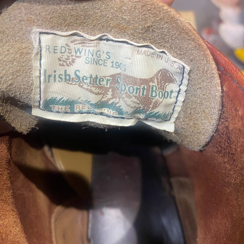 90s Vintage REDWING 8166 四角犬タグ アイリッシュセッター 8D 90s Vintage REDWING 8166 四角犬タグ アイリッシュセッター 8D