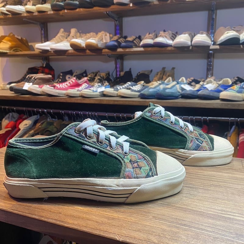 80s vintage VANS ゴブラン織 ベロア スニーカー デッドストック FS028