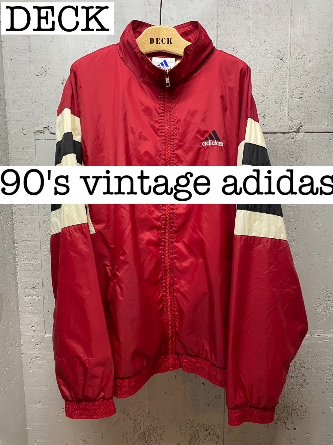90s vintage adidas 万国旗タグ ナイロンジャケット XL JS021 | DECK 90s vintage adidas 万国旗タグ ナイロンジャケット XL JS021 | DECK