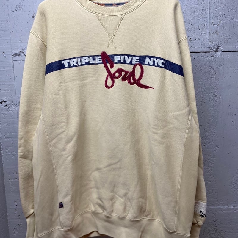 90s vintage トリプルファイブソウル NYC 刺繍 ロゴ スウェット SWS032