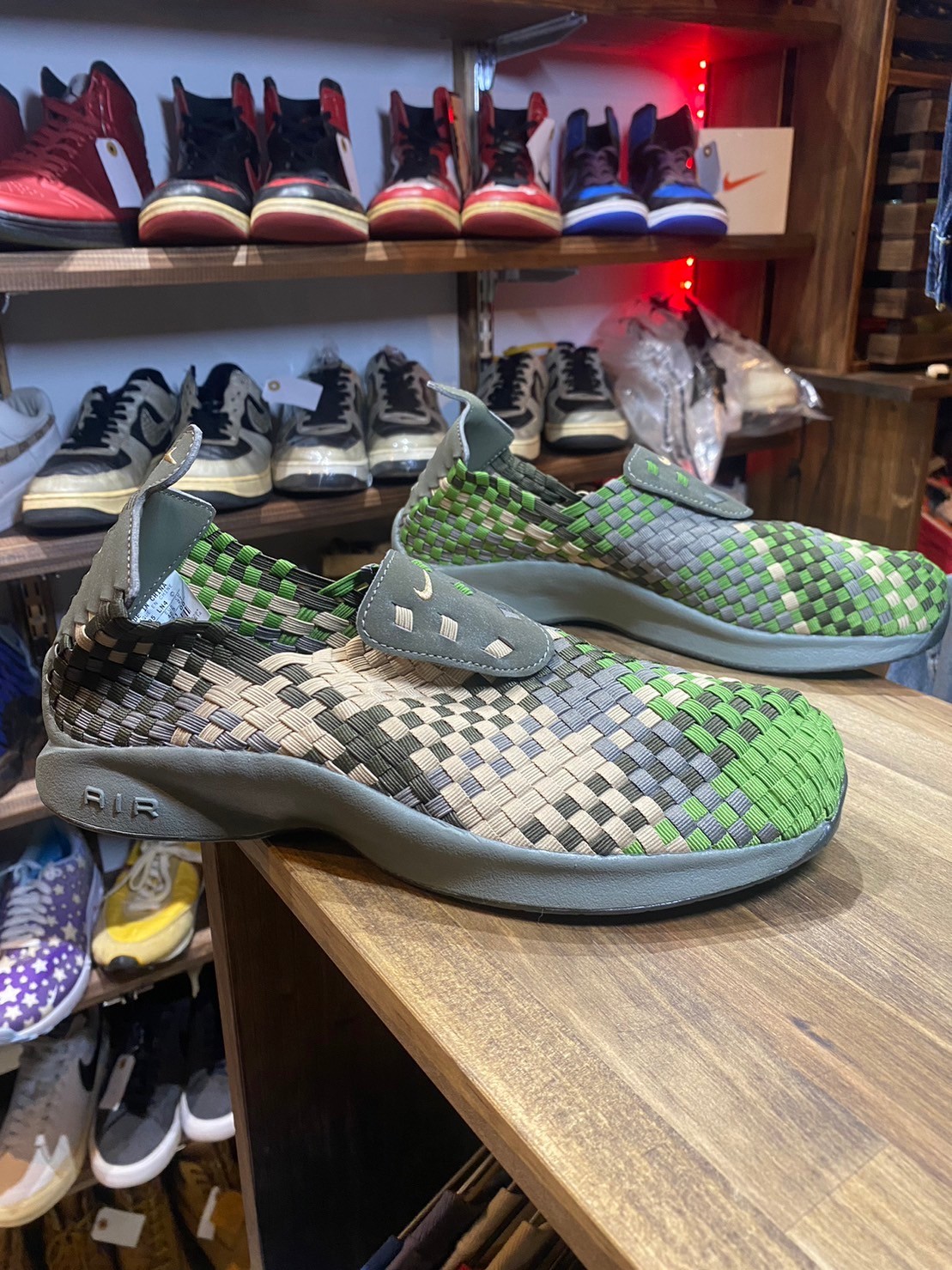 00年 ビンテージ NIKE エアウーブン デッドストック グリーン 箱 27