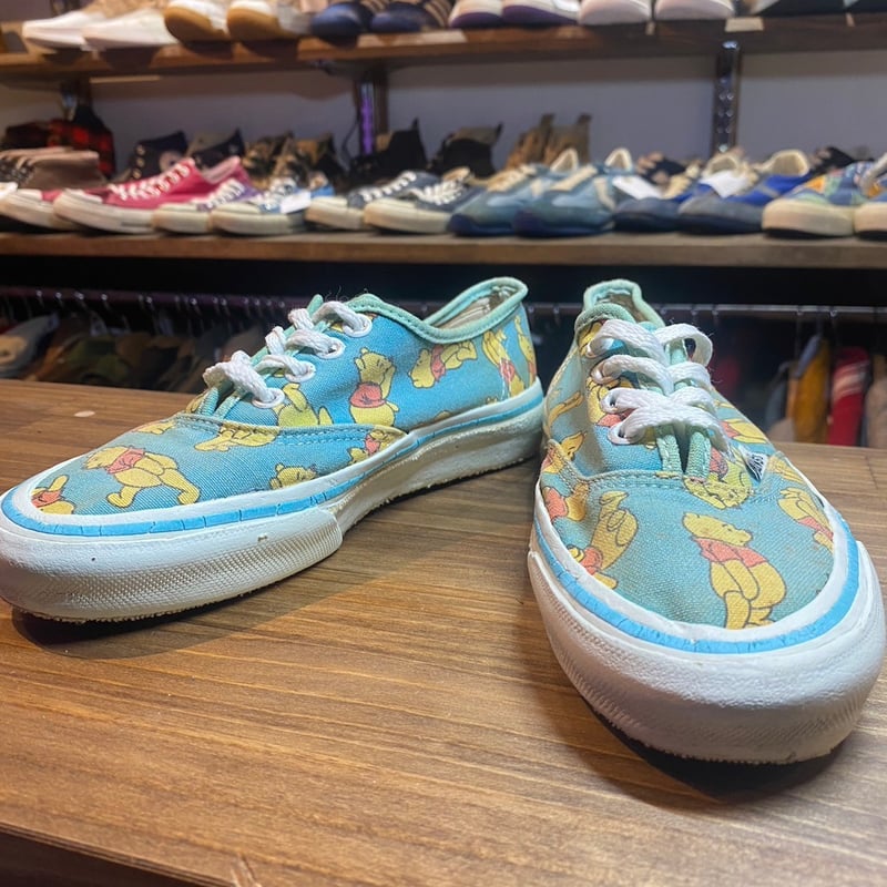 80s vintage VANS Disney オーセンティック プーさん 22 FS027 80s vintage VANS Disney オーセンティック プーさん 22 FS027