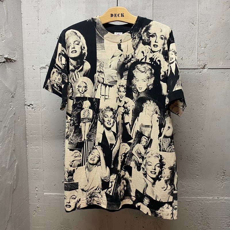 90s vintage マリリンモンロー 総柄 Tシャツ フルーツタグ