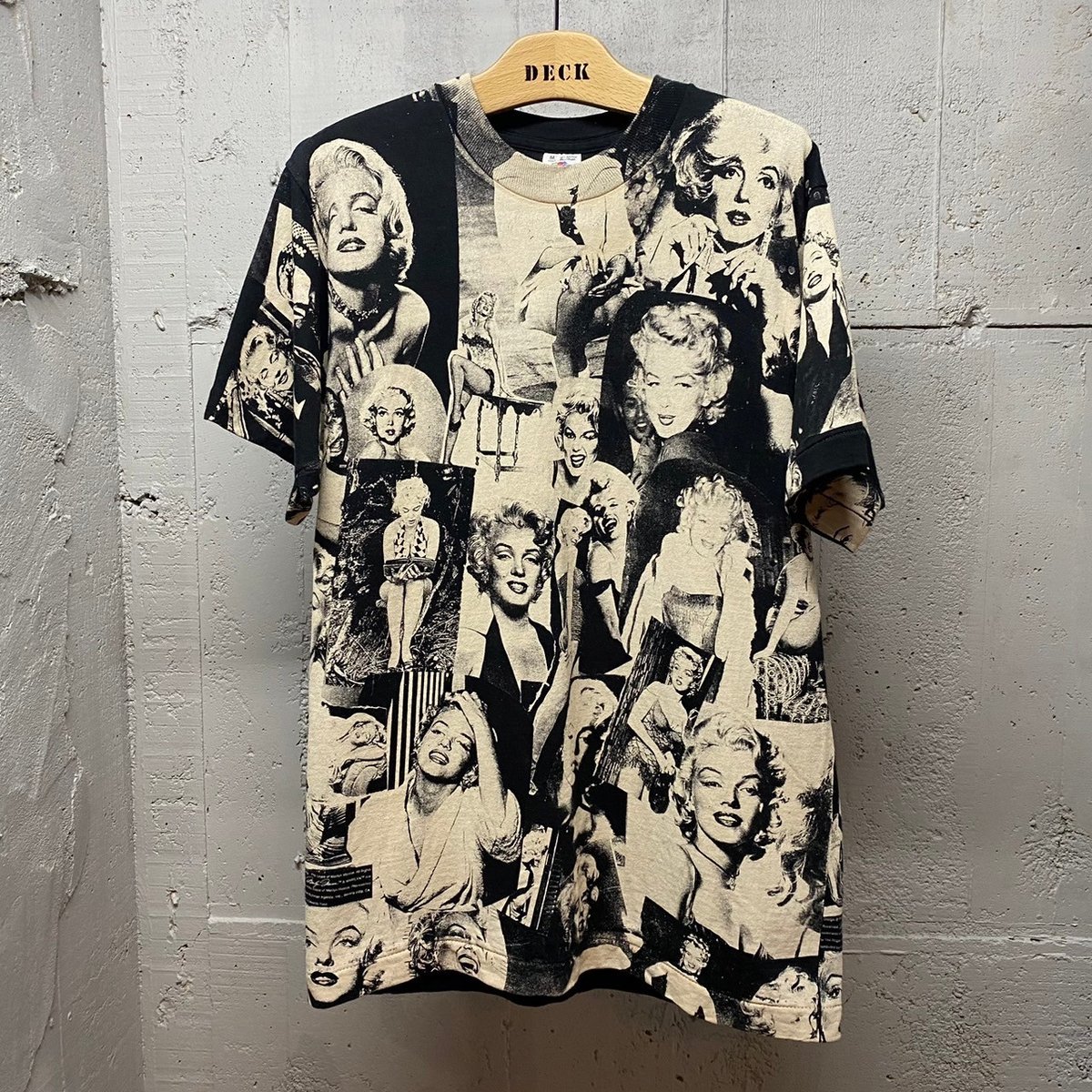 バ*タ様 Murina製 90s マリリンモンロー 総柄 ヴィンテージTシャツ 90s vintage マリリンモンロー 総柄 Tシャツ フルーツタグ マルチ