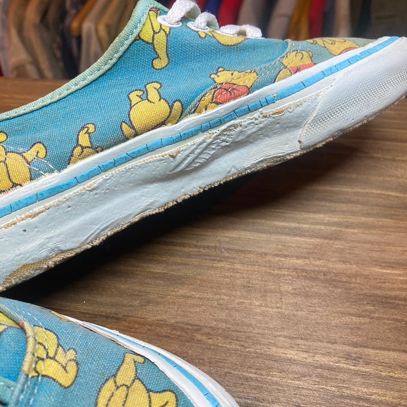 80s vintage VANS Disney オーセンティック プーさん 22 FS027 80s vintage VANS Disney オーセンティック プーさん 22 FS027