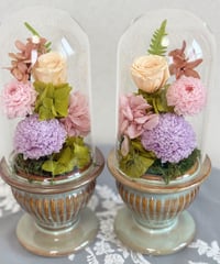 仏花　お供え花　一対セット〈撫子色・藤紫色〉