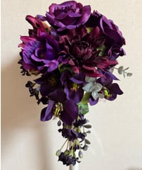 Wedding Bouquet　〈porpola rose / キャスケード〉