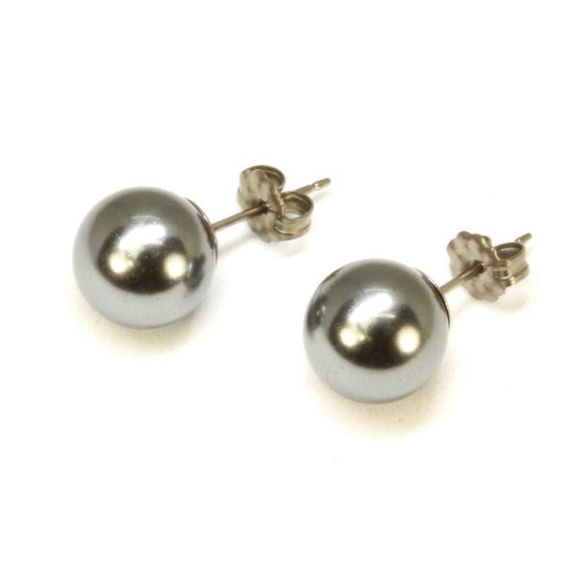 花珠級 真珠 磨き貝パール ピアス ケース付 | マサシ