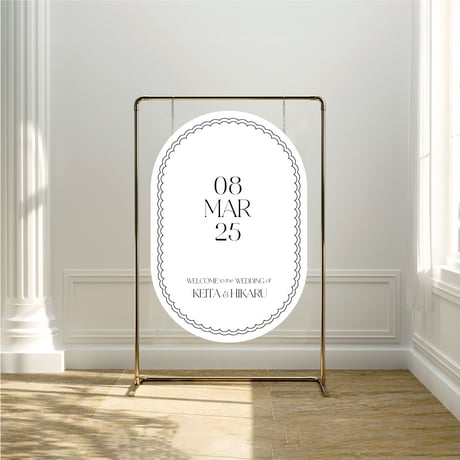 Welcome board  Oval