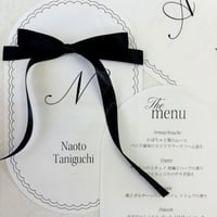 席札＆メニュー表
