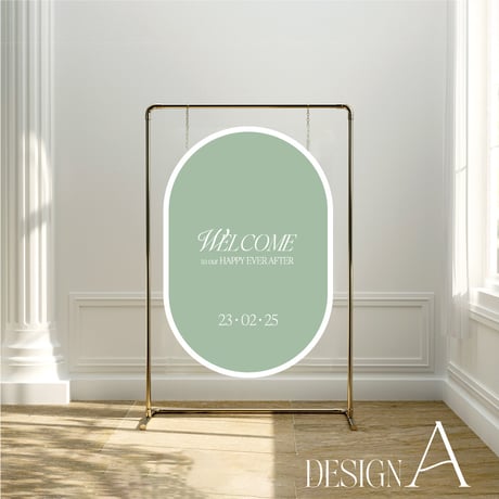Welcome board  Oval