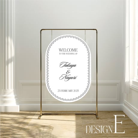 Welcome board  Oval