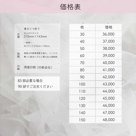 ３つ折りリーフレット