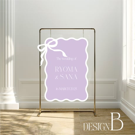 Welcome board  Ribbon