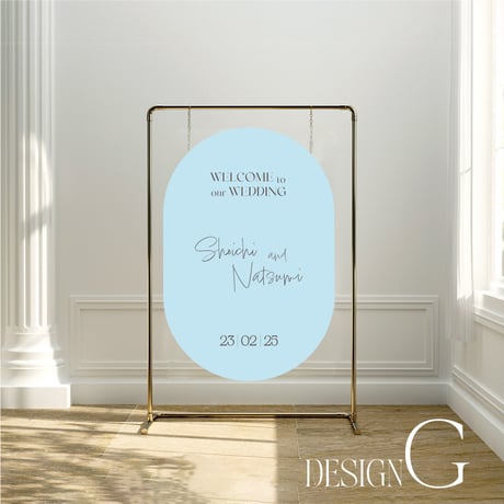 Welcome board  Oval