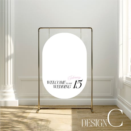 Welcome board  Oval