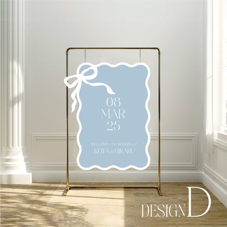 Welcome board  Ribbon