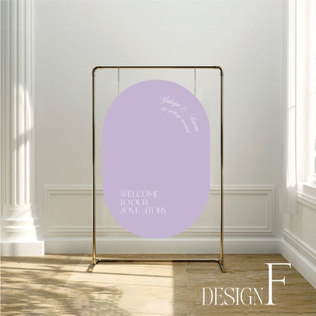 Welcome board  Oval