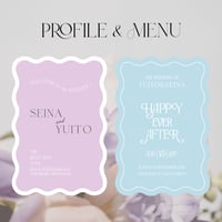プロフィール＆メニューカード　shape:D