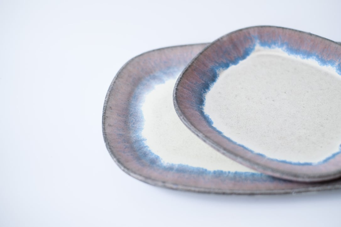 パンのお皿 WeekEND 青 / 3RD CERAMICS | クラシメク