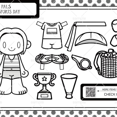 \SAMPLE/ KISEKAE PALS ☆運動会☆ WAIWAI SPORTS DAY
