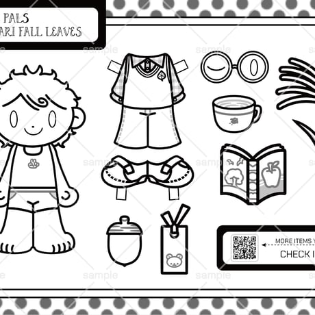 \おためし版/ KISEKAE PALS ☆紅☆ MOMIJIGARI FALL LEAVES