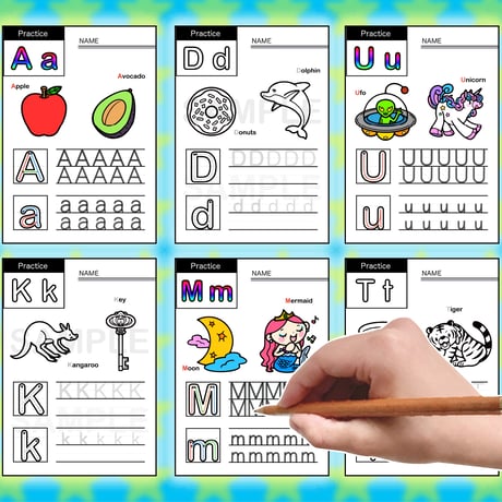 ABC アルファベット練習シート 【26ページ】