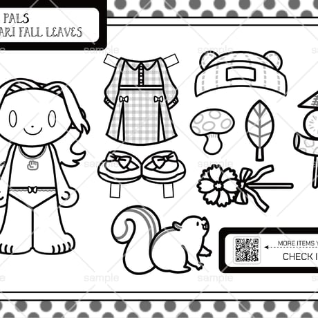 \おためし版/ KISEKAE PALS ☆紅☆ MOMIJIGARI FALL LEAVES