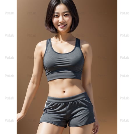 エクササイズ・女性・人物・9点セット・写真・JPG・PS004