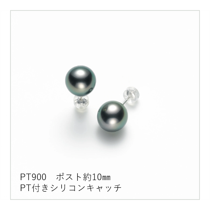 No.67 PT黒蝶真珠ピアス 8.0㎜ | Beプラス