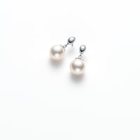 No. 152　Ptアコヤ真珠ピアス