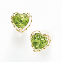 No.23　K18 ペリドットピアス　P=合計2.00ct